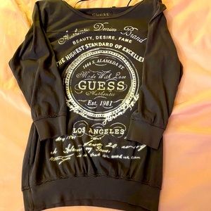 Guess quarter sleeve shirt